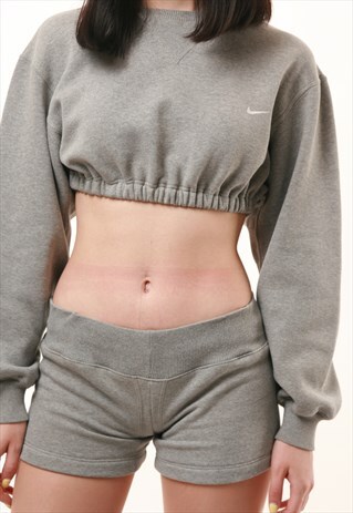 VINTAGE RARE REWORK NIKE CROP TOP SUIT ALL IN ONE SHORTS 1