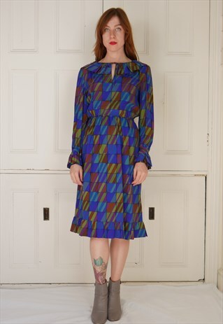 VINTAGE CELINE SILK MIDI DRESS