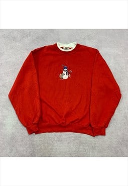 Vintage Christmas Sweatshirt Women's M