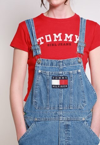 90S TOMMY HILFIGER LONG DUNGAREES