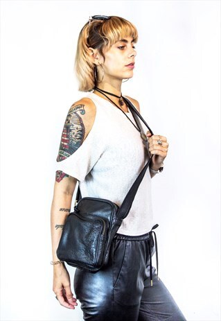 CROSS BODY BAG IN PREMIUM COCO HUNTER LEATHER