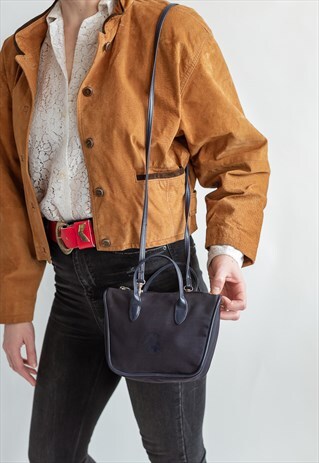 VINTAGE 90S MINI SHOULDER BAG IN BLUE