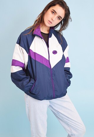 90'S RETRO ATHLEISURE SPORTS SHELL BOMBER JACKET