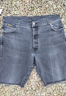 Washed Black/ Grey Wrangler Shorts