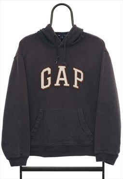 Vintage GAP Spellout Navy Hoodie Womens