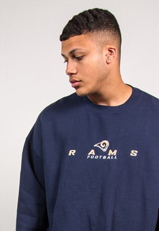 VINTAGE AMERICAN FOOTBALL SWEATSHIRT NFL LA RAMS