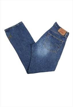Levi's 501's Blue Denim Jeans Straight Leg Size W33 L34