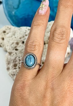 1990's Blue Stone Pinky Ring