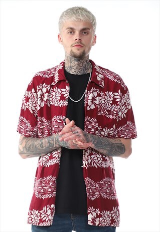VINTAGE 90S HAWAIIAN PRINT SHIRT