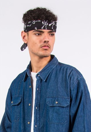VINTAGE WRANGLER BLUE DENIM SHIRT