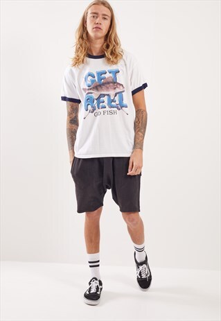 VINTAGE FISHING GRAPHIC T-SHIRT