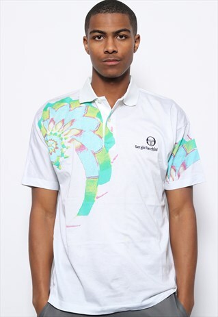 VINTAGE SERGIO TACCHINI POLO SHIRT WHITE