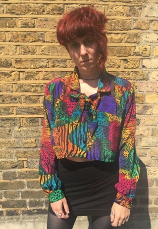 1980'S CROPPED BLOUSE