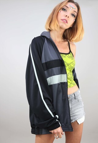VINTAGE OVERSIZED TRACK TOP JACKET