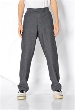 Y2K Grey Minimalist Pants