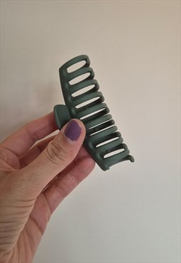 Khaki Green Hair Claw Clip