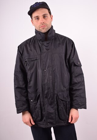 FERRE MENS VINTAGE JACKET XL BLACK 90S