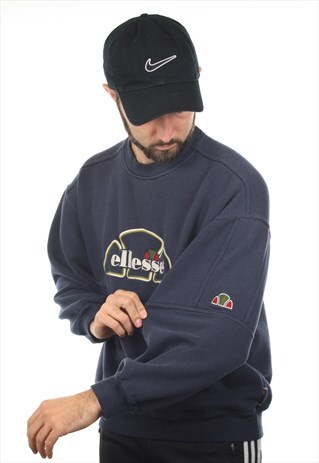 VINTAGE 90S ELLESSE BIG LOGO SWEATSHIRT JUMPER