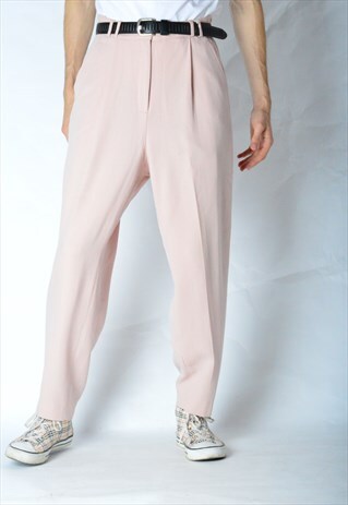 VINTAGE 90S UNISEX PASTEL PEACH PANTS