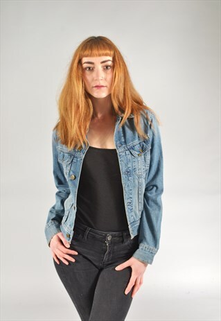 VINTAGE LEE MID BLUE DENIM JACKET