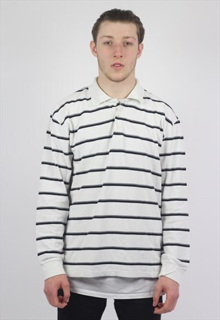 VINTAGE LONG SLEEVE POLO-SHIRT