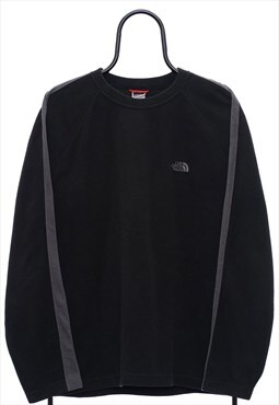 Vintage The North Face Black Fleeced Sweatshirt Womens