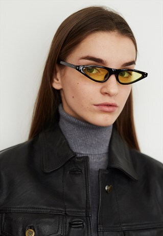 NEO SLIM BLACK YELLOW SUNGLASSES