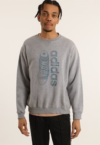 VINTAGE ADIDAS PRINT LOGO SWEATSHIRT