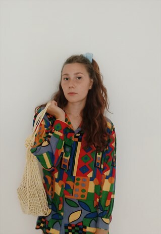 90S GRUNGE RAINBOW AUTUMN FESTIVAL UNISEX INDIE BOHO SHIRT