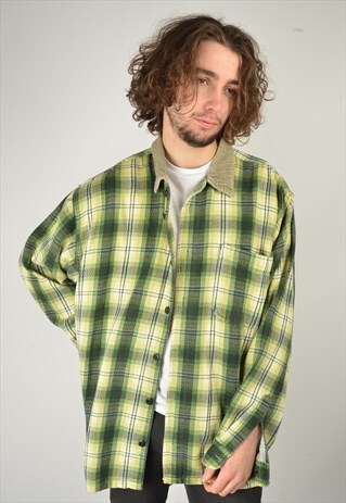 VINTAGE CHECK FLANNEL SHIRT