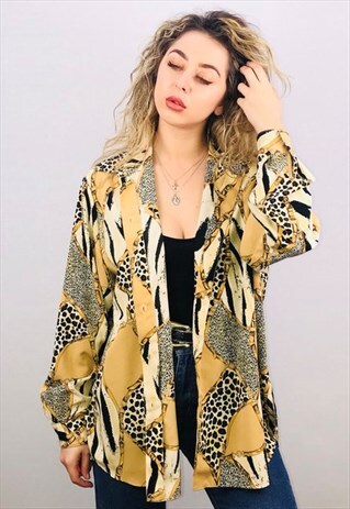 VINTAGE OVERSIZED PATTERN SHIRT