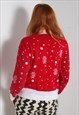 VINTAGE CHRISTMAS JUMPER RED