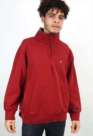 VINTAGE 90'S NAUTICA 1/4 ZIP SWEATSHIRT
