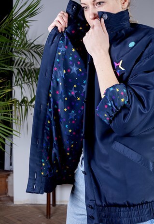 YARELL DOPE QUILTED BOMBER JACKET FROM THE 80S