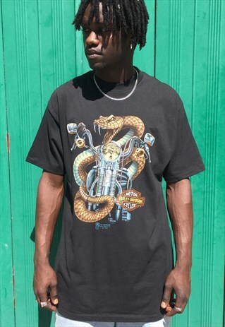 VINTAGE 1989 3D EMBLEM HARLEY DAVIDSON T-SHIRT