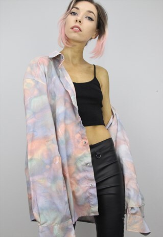 VINTAGE 80S/90S OVERSIZED PATTERNED SHIRT