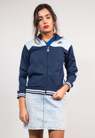 90'S RETRO BLUE NIKE HACKNEY MARSH TRACKSUIT JACKET