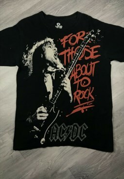 Vintage ACDC For Those About to Rock We Salute You Band Tshi