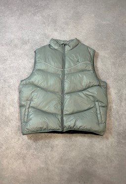 Nike Jordan Gilet Zip Up Puffer Vest with Embroidered Logo