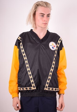 NFL MENS VINTAGE PULLOVER JACKET LARGE MULTI 90S