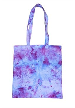 Lilac Hand Dyed Cotton Tote Bag