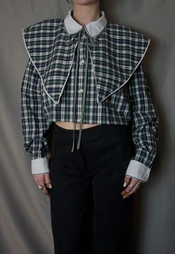 Chequered shirt with collar