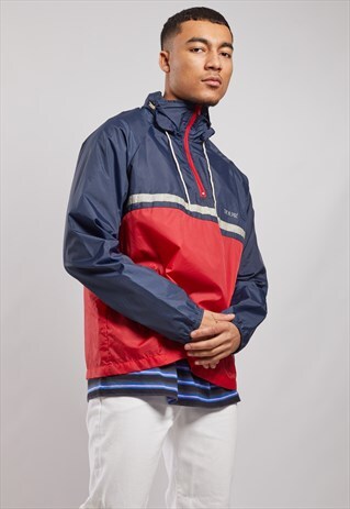 VINTAGE 1/4 ZIP WINDBREAKER JACKET
