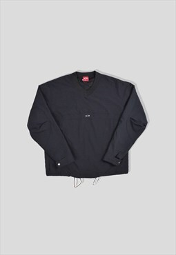 Vintage 00s Oakley Archive Nylon Pullover Jacket in Black