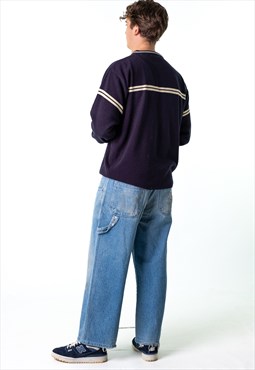 Blue Denim 90s FUBU  Cargo Skater Trousers Pants Jeans