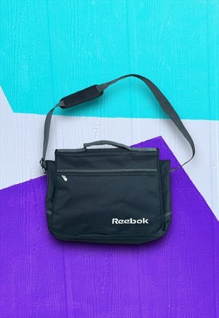 Vintage Y2K Black Reebok Messenger Bag