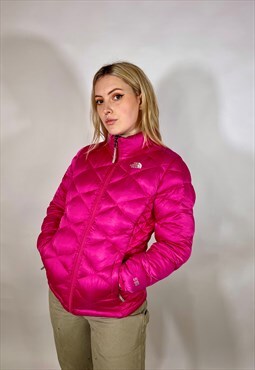 Vintage Rare 90s North Face 550 Down Puffer Pink Coat