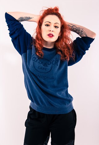 BLUE HARD ROCK CAFE SWEATSHIRT