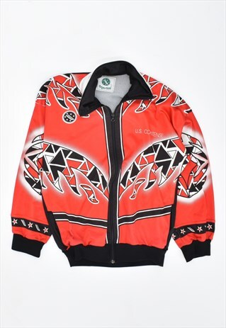 VINTAGE 90'S TRACKSUIT TOP JACKET RED