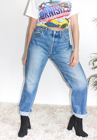 VINTAGE 90'S 501 STRAIGHT FIT SLIM LEVI JEANS